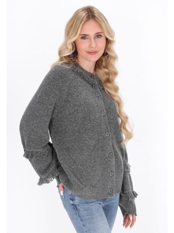 IZIA Women Cardigan in grey melange