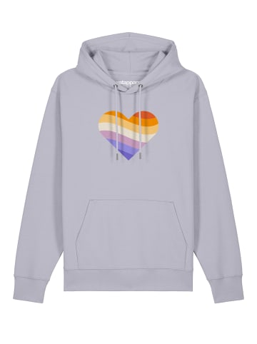 wat? Apparel Sweatshirt Rainbow Heart in Lavender