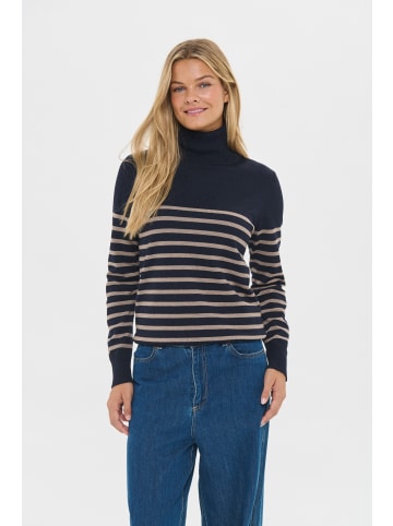 SAINT TROPEZ Rollkragen MilaSZ Gerade Passform in NightSky Atmos Stripe