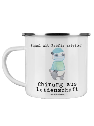 Mr. & Mrs. Panda Tasse Chirurg Leidenschaft mit Spruch in Weiß
