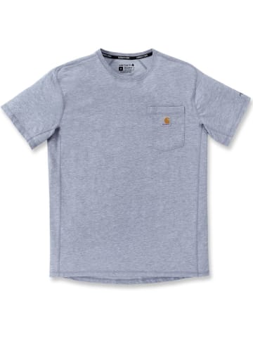 CARHARTT T-Shirt "Force Pocket S/S 106652" in Grau