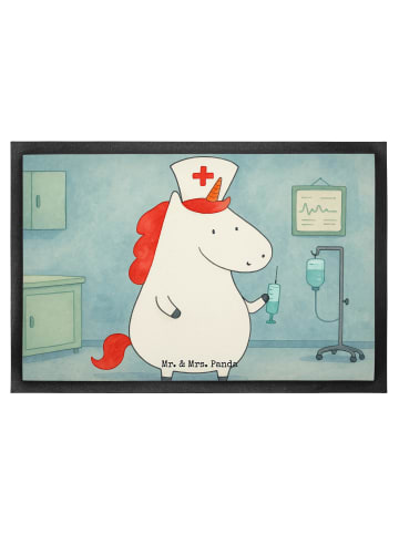 Mr. & Mrs. Panda fußmatte Einhorn Krankenschwester Design ohne S... in Weiß