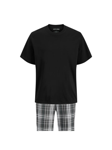 Jack and Jones Loungewear Set JACLUCA SS Tee & Woven Pants Set in Schwarz
