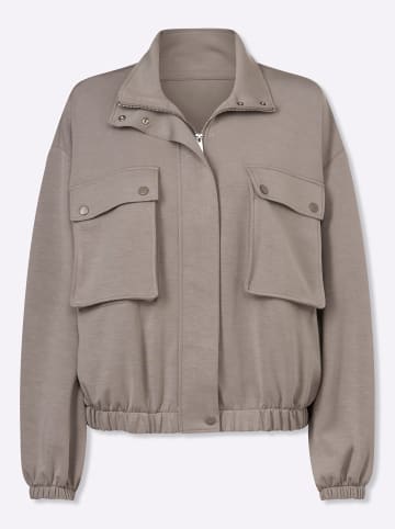 Heine Jersey-Jacke in taupe