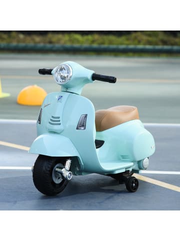 HOMCOM Vespa Elektromotorrad Kinder 1,5-3 Grün