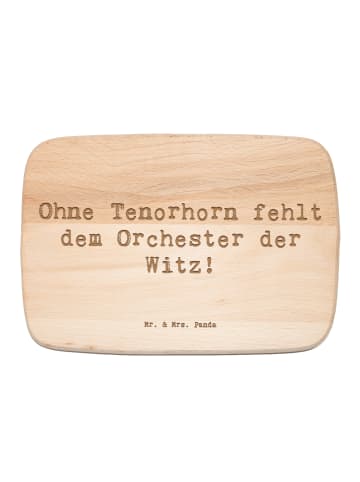 Mr. & Mrs. Panda Holz Schneidbrett Spruch Tenorhorn Witz mit Spruch in Transparent