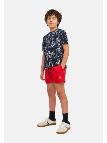 JACK & JONES Junior Bade-Shorts 'Fiji' in rot