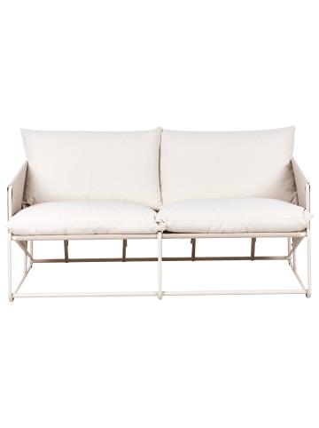 Beliani Gartensofa PONTE in Beige/Grau - (W) 178 x (H) 88 x (L) 94 cm