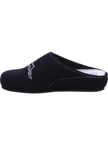 Tofee Pantoffel in schwarz