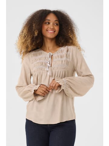 Cream Kurzarm-Bluse CRNouria Regular fit in Cobblestone