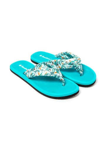 Brasileras Zehentrenner "Hibiscus Nudo" in Türkis