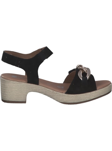 remonte Plateau-Sandaletten in schwarz/schwarz