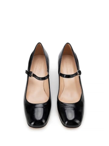 Wittchen Damenschuhe Pumps Aus Leder Mit Riemen in Black