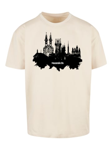 F4NT4STIC T-Shirt Cities Collection - Munich skyline in sand