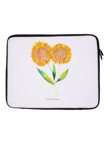 Mr. & Mrs. Panda Notebook Tasche Blume Sonnenblume ohne Spruch in Weiß