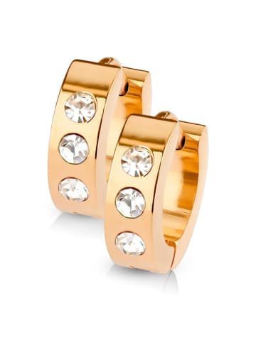 Bungsa Ohrstecker in Rosegold