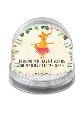 Mr. & Mrs. Panda glitzerkugel Fuchs Ballerina mit Spruch in Naturpapier