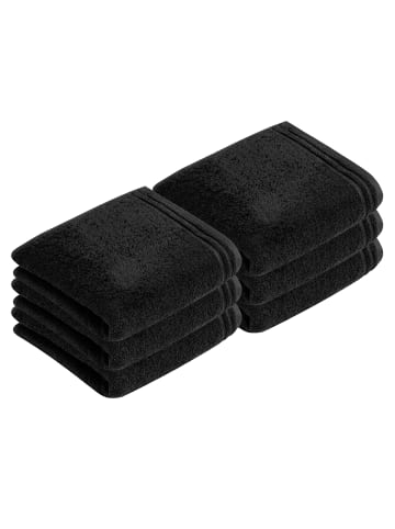 Vossen 6er Pack Handtuch in schwarz