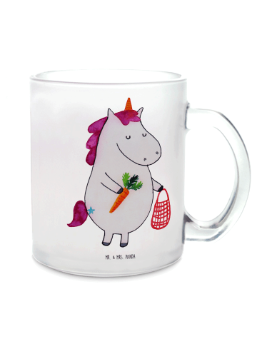 Mr. & Mrs. Panda Trinkbecher Einhorn Vegan ohne Spruch in Transparent