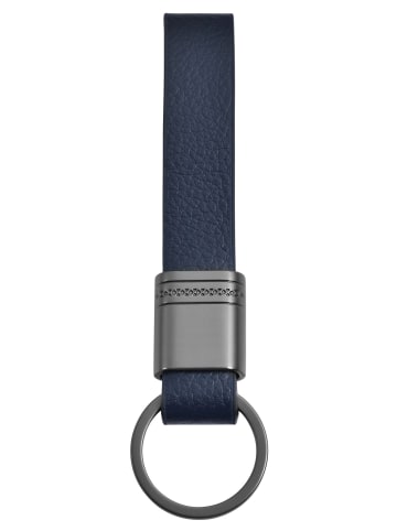 Adeliás Unisex Anhänger – Schlüsselanhänger aus Leder in blau