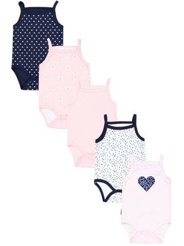 TupTam Mädchen Babybody mit Spagettiträger Sommer 5er Pack in rosa Modell 2