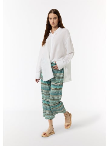 comma Bluse langarm in Weiß