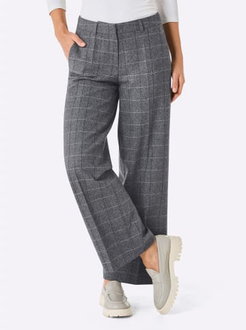 creation L Wollhose in graphit-kariert