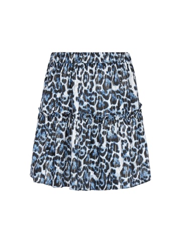 faina Women Skirt in blue multicolor leo
