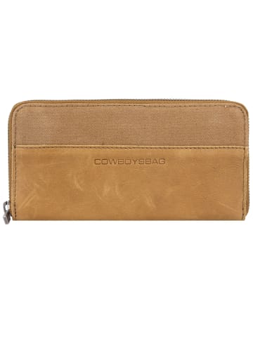 Cowboysbag Llanes Geldbörse Leder 20,5 cm in olive