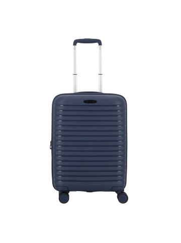 D&N Travel Line 4500 4 Rollen Kabinentrolley S 55 cm mit Dehnfalte in darkblue