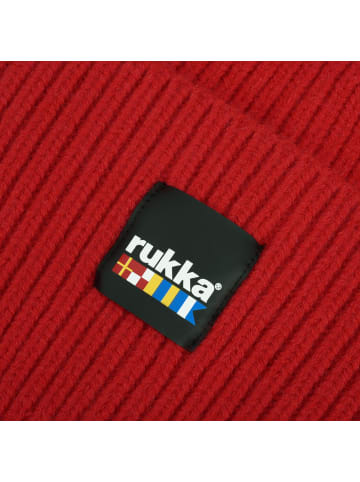 rukka Strickmütze Uussaari in Rot