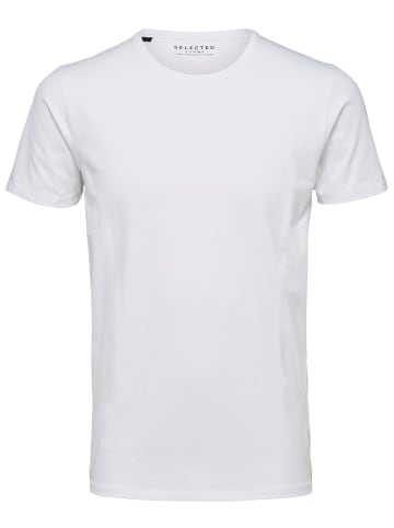 SELECTED HOMME T-Shirt NEW PIMA in Weiß