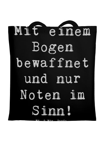 Mr. & Mrs. Panda Schultasche Spruch ViolonZeichenllo Magie mit Spruch in Schwarz