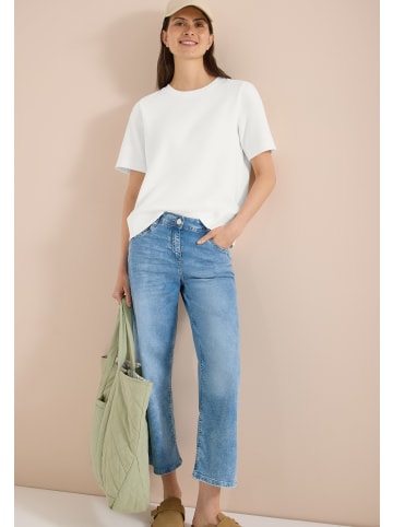 Cecil Short Sleeve Sweatshirt in Vanilla White