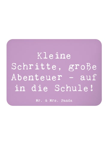 Mr. & Mrs. Panda Kühlschrankmagnet Spruch Schulanfang Abenteuer ... in Lavendeltraum