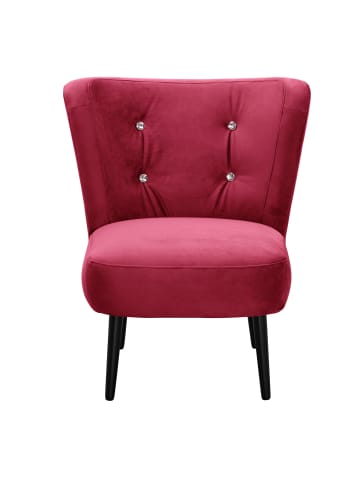 58 aufm Kessel COCKTAILSESSEL Kayleigh Samtvelours rot