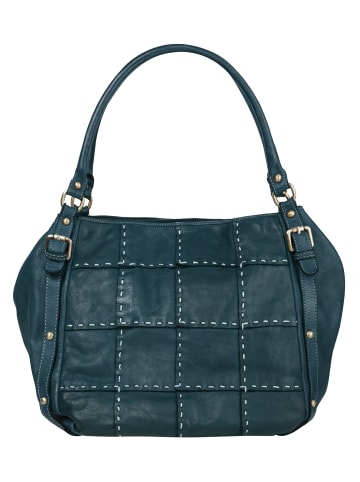Samantha Look Shopper echt Leder in blau