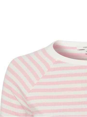 OPUS Langarmshirt Sorka in rosa weiß