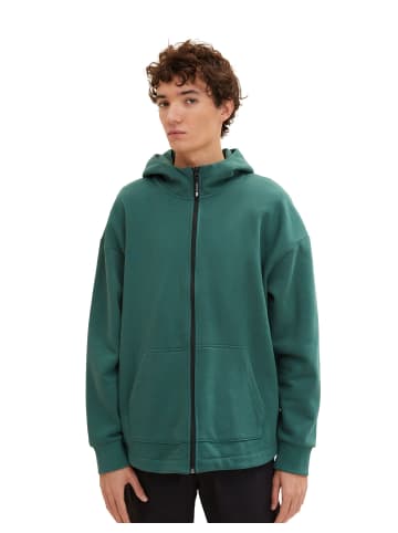 TOM TAILOR Denim Sweatjacke in explorer green