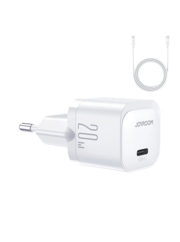 COFI 1453 Wandladegerät mit USB-C Kabel 20W in Weiß