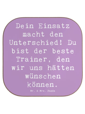Mr. & Mrs. Panda Bierdeckel Spruch Trainer Unterschied mit Spruch in Lavendeltraum