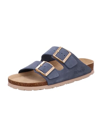ROHDE Komfort Pantoletten in Blau