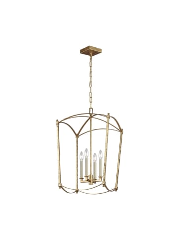 Licht-Erlebnisse Pendelleuchte (B)34.3 x (L)34.3 x (T)76.9 cm in AntikgoldAntikgold