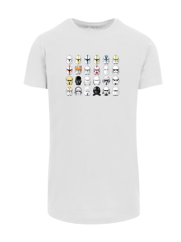 F4NT4STIC T-Shirt Star Wars Stormtrooper Piloten Helme in weiß
