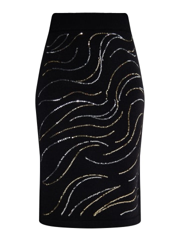 usha BLACK LABEL Damen Midirock in Schwarz