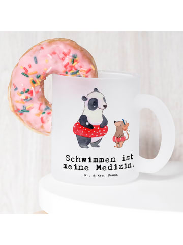 Mr. & Mrs. Panda Teetasse Otter Schwimmen mit Spruch in Transparent