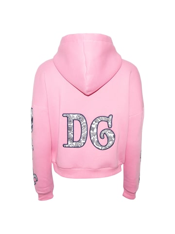 Roberto Geissini Patch Hoodie Davina Pink