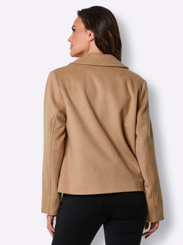 MANISA Woll-Jacke in camel-meliert