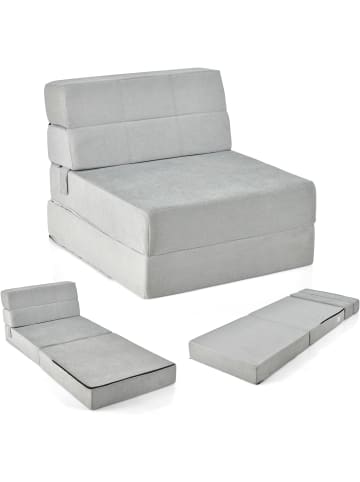 COSTWAY 3 in 1 Schlafsofa in Grau