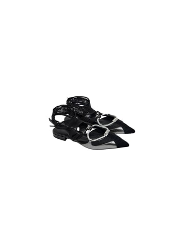 Pinko Schwarz Leder Ballerinas